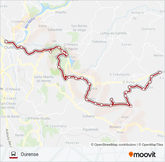 XG60527/28 Bus Line Map