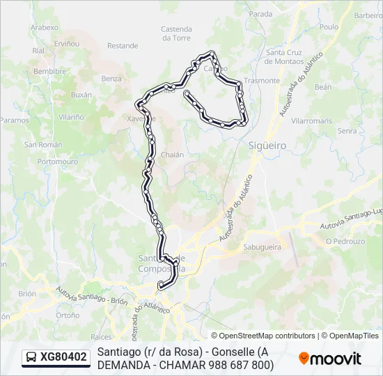 XG80402 Bus Line Map