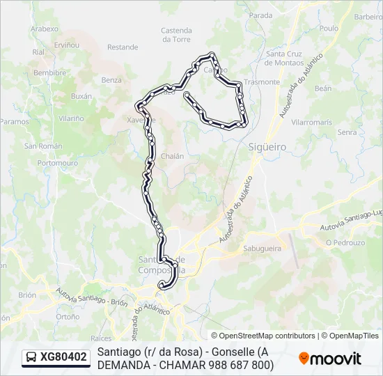 XG80402 Bus Line Map