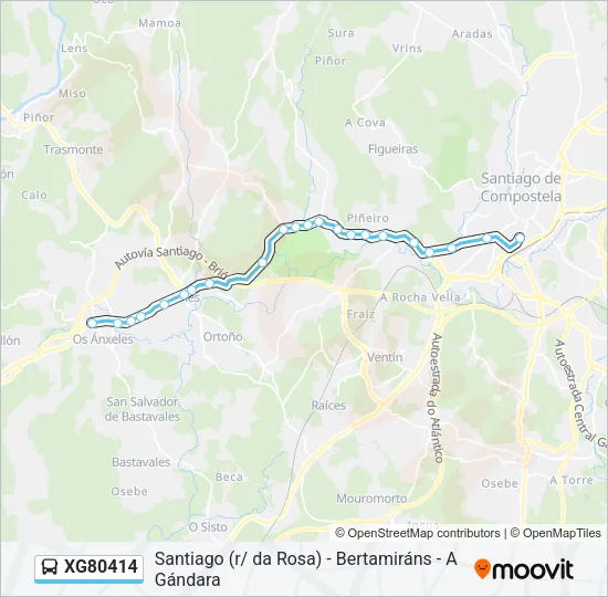 XG80414 Bus Line Map