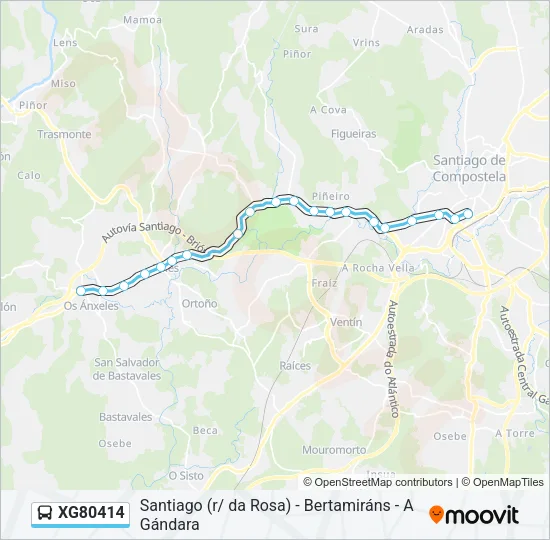 XG80414 Bus Line Map