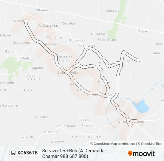 XG636TB Bus Line Map