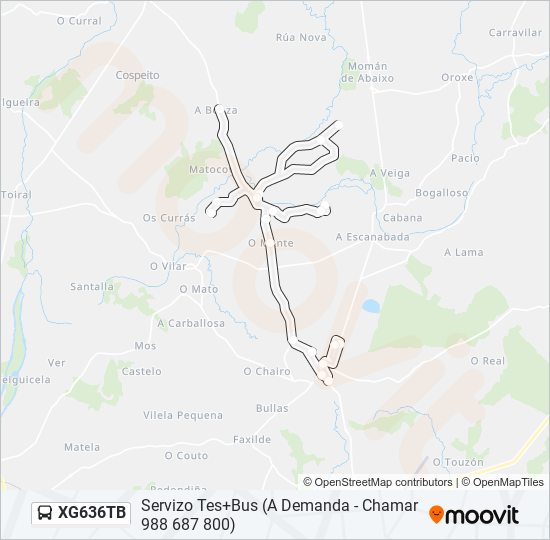 XG636TB bus Line Map