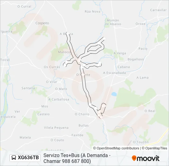 XG636TB Bus Line Map
