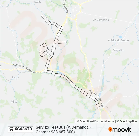 XG636TB Bus Line Map