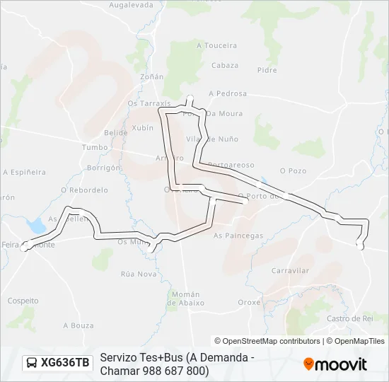 XG636TB Bus Line Map