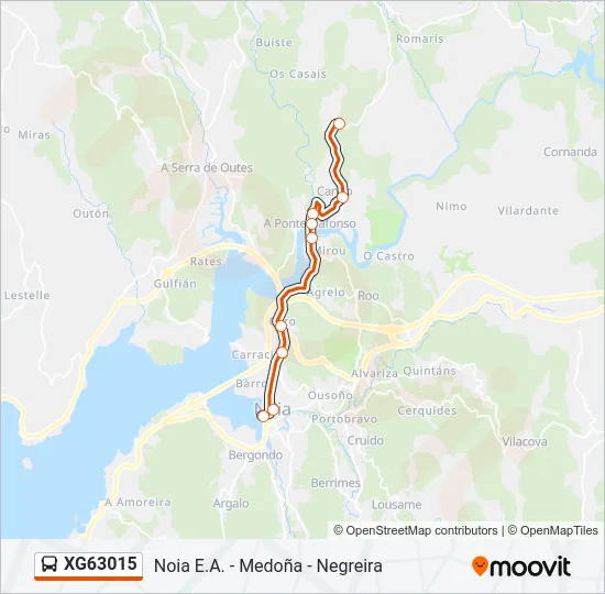 XG63015 Bus Line Map
