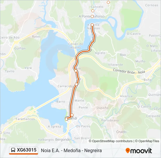XG63015 Bus Line Map