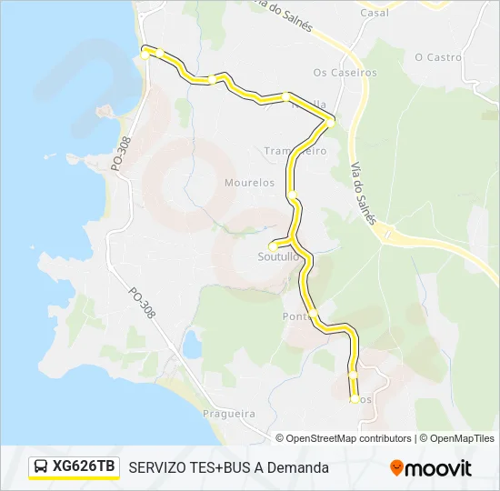 XG626TB Bus Line Map