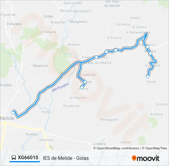 XG66010 Bus Line Map