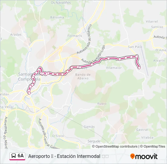 6A Bus Line Map
