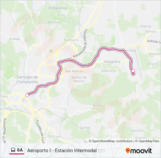 6A Bus Line Map