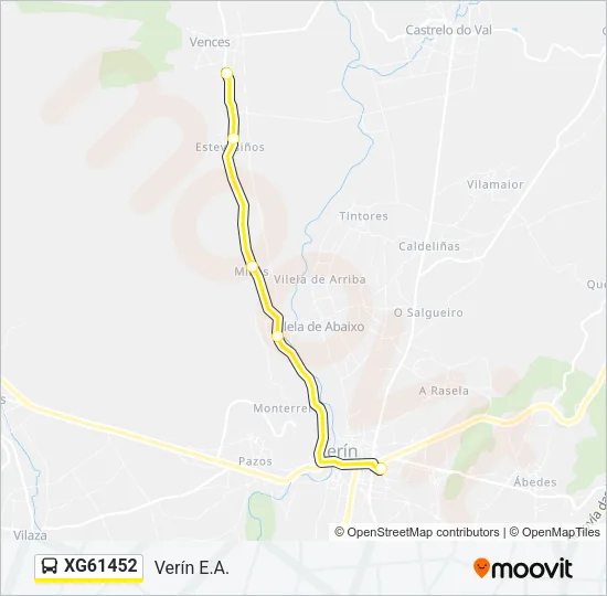 XG61452 Bus Line Map