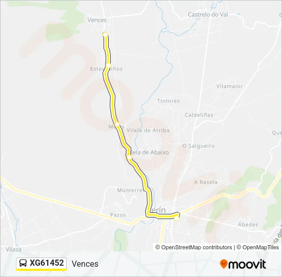 XG61452 Bus Line Map