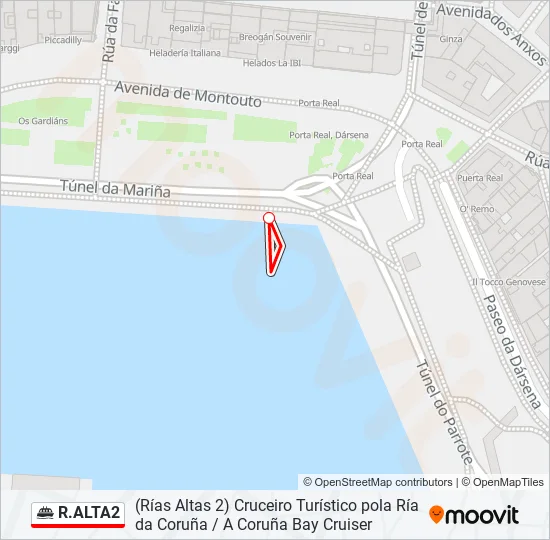R.ALTA2 Ferry Line Map