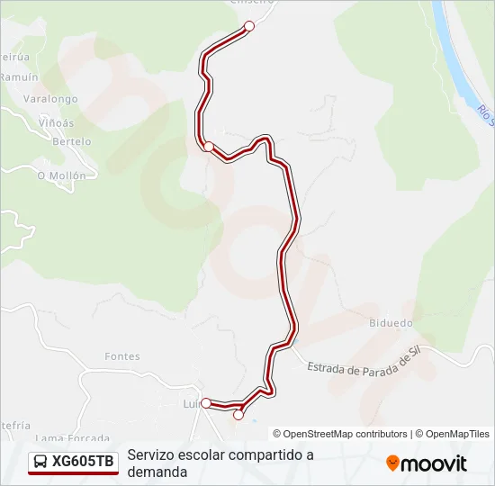 XG605TB Bus Line Map