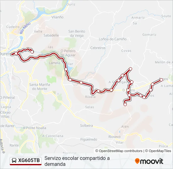 XG605TB Bus Line Map