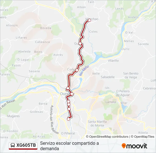 XG605TB Bus Line Map