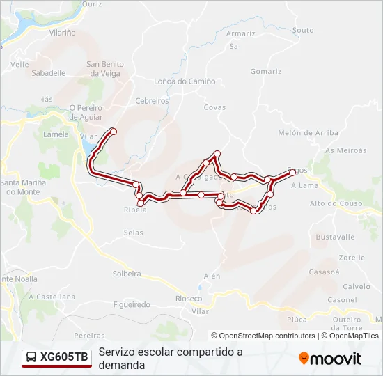 XG605TB Bus Line Map