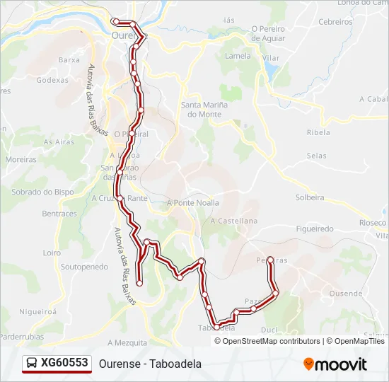 XG60553 Bus Line Map