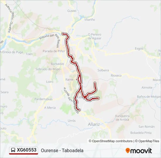 XG60553 Bus Line Map