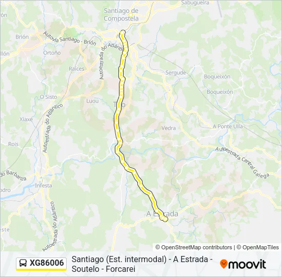 XG86006 Bus Line Map