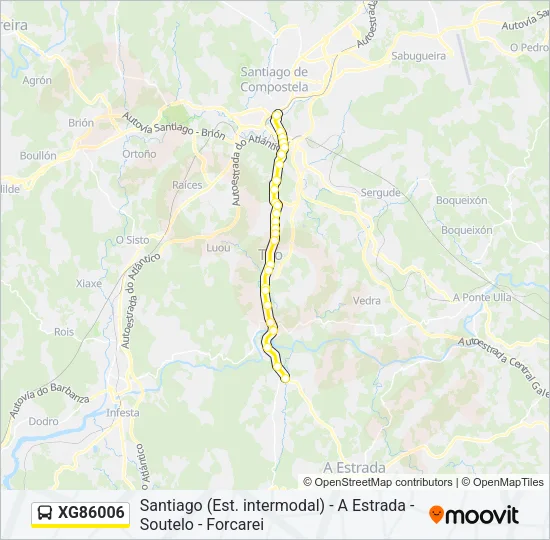 XG86006 Bus Line Map