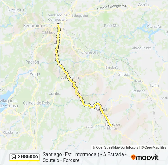XG86006 Bus Line Map