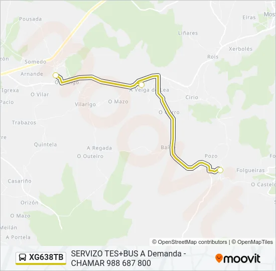 XG638TB Bus Line Map