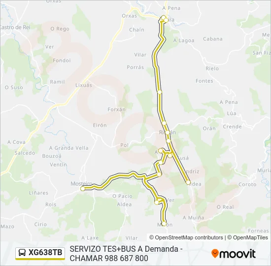 XG638TB Bus Line Map
