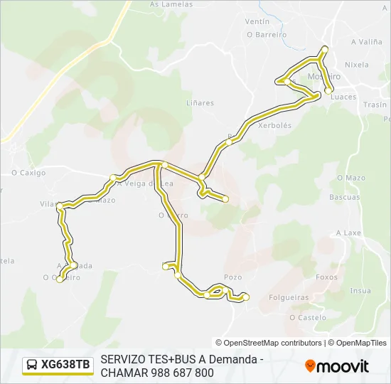 XG638TB Bus Line Map