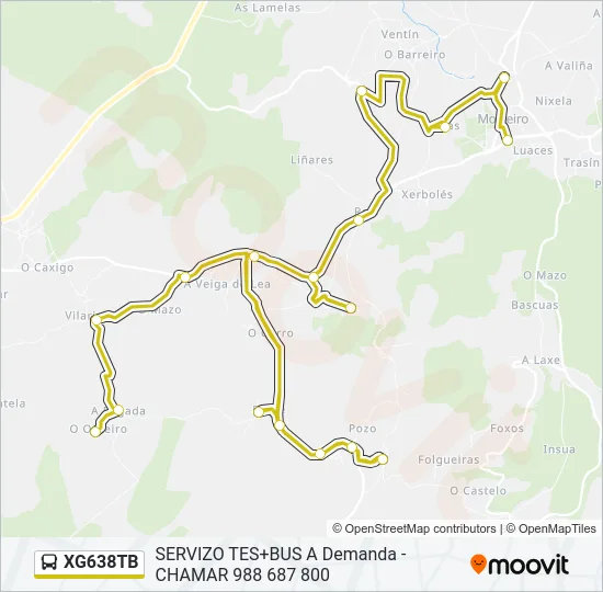 XG638TB Bus Line Map