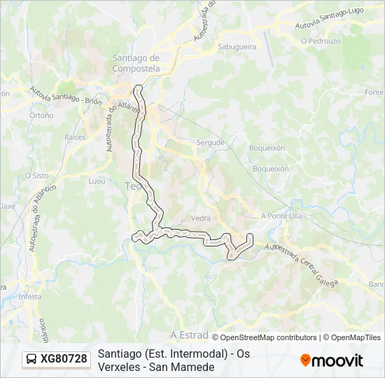 XG80728 Bus Line Map