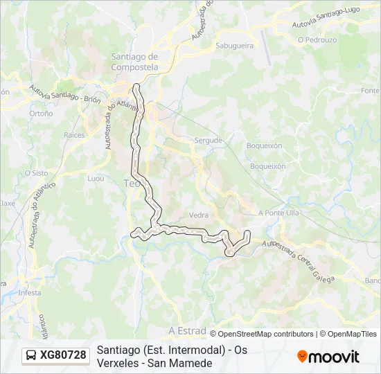 XG80728 Bus Line Map