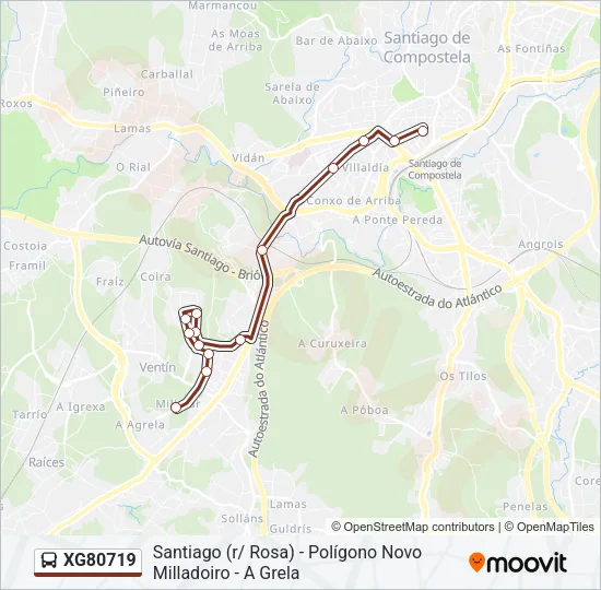 XG80719 Bus Line Map