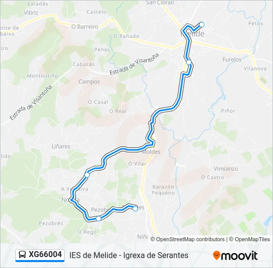 XG66004 Bus Line Map