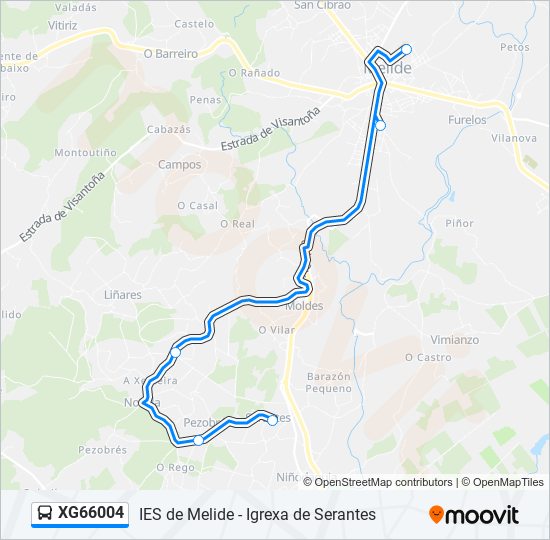 XG66004 bus Line Map