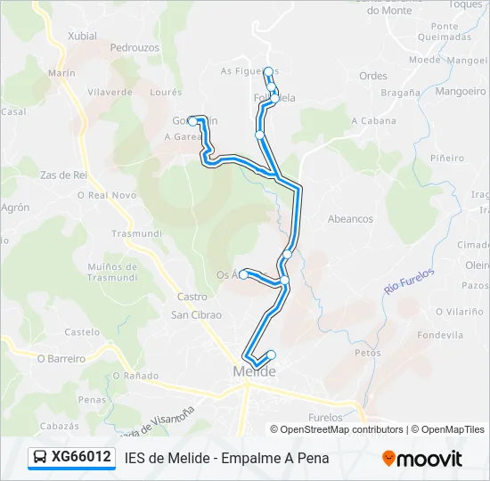 XG66012 Bus Line Map