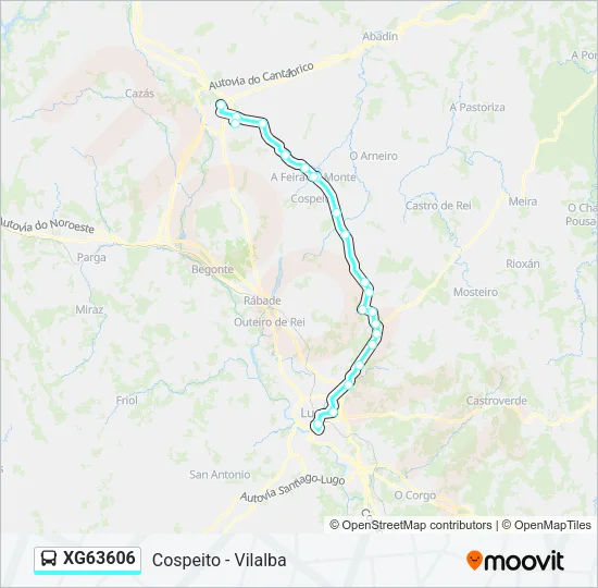 XG63606 Bus Line Map