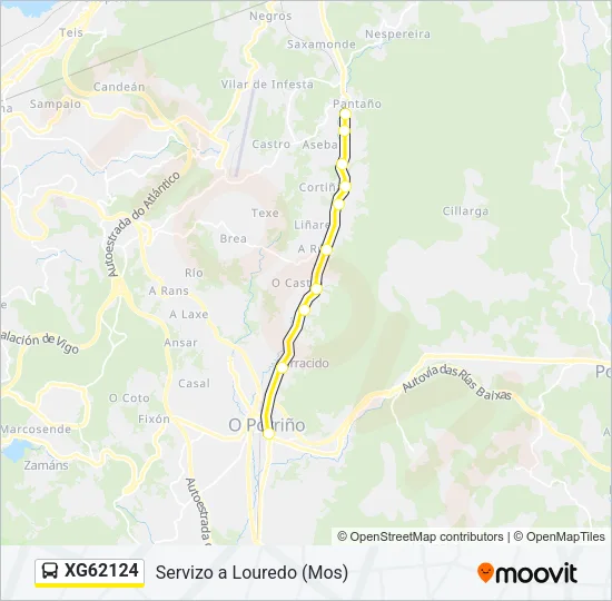 XG62124 Bus Line Map