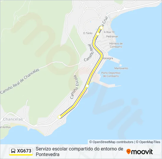 XG673 Bus Line Map