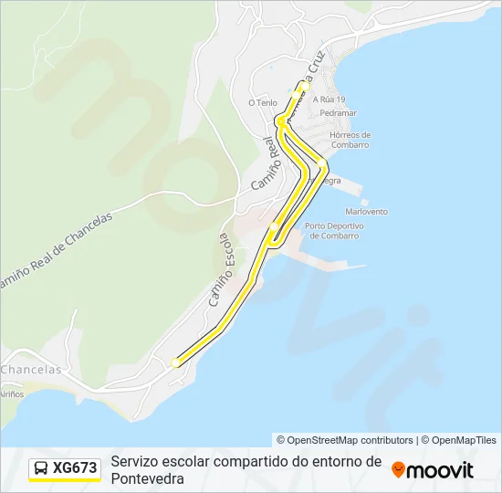 XG673 Bus Line Map