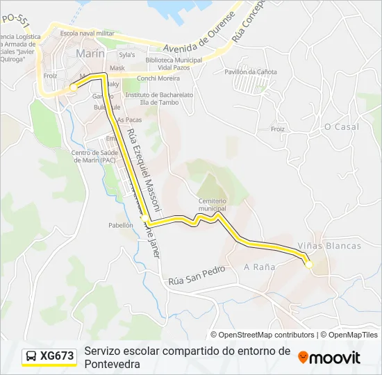 XG673 Bus Line Map