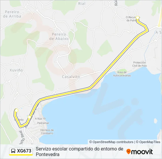 XG673 Bus Line Map