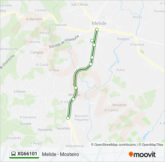 XG66101 Bus Line Map