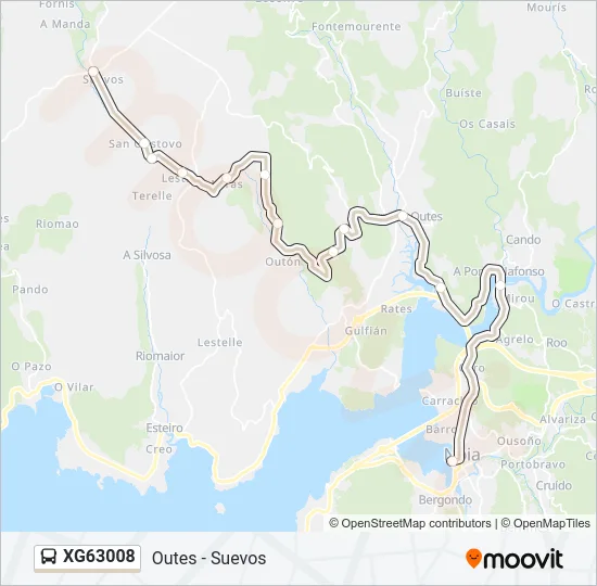 XG63008 Bus Line Map
