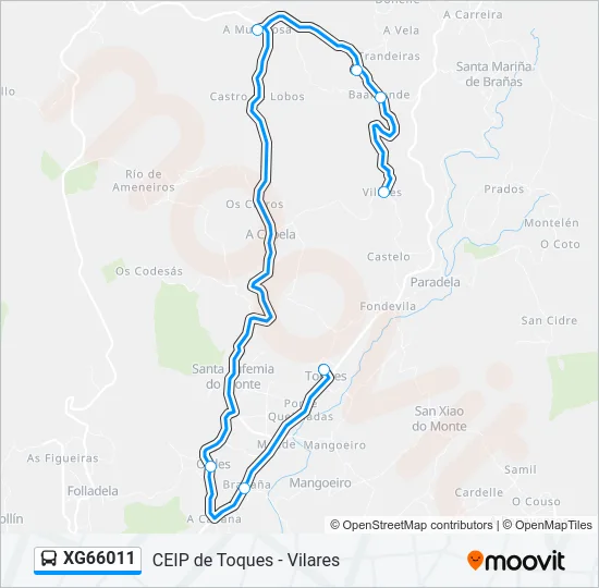 XG66011 Bus Line Map