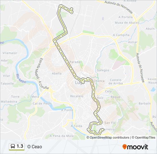 1.3 bus Line Map