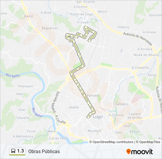 1.3 bus Line Map