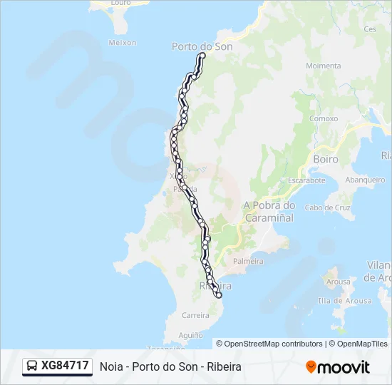 XG84717 Bus Line Map